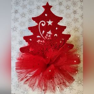 Christmas Tulle Hair Clip
